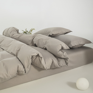 Ensemble de literie de luxe 4 pièces 100% coton floral certifié OEKO-TEX 300TC satiné style européen américain pour deux personnes - Product Image 4
