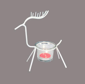 Fer wapiti renne chandelier bougeoir aux chandelles dîner maison salon décoration bureau décoration - Product Image 2