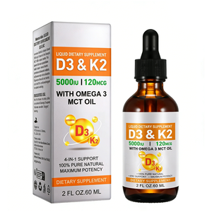 Coreal Suplementos Dietéticos Líquidos Orales 100% Naturales, 5000 UI de Vitamina D3 K2 en Gotas con Aceite MCT Omega 3 para Uso en Adultos - Product Image 1