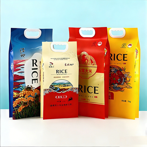 Saco de Arroz Selado de Oito Lados 2.5kg 5kg 10kg Pacote de Grãos de Trigo Saco de Arroz Transparente Não Tecido com Alça - Product Image 5