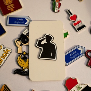 Pin Metálico Moderno y de Moda con el Mapa de Irak, Esmaltado, con Símbolos Nacionales e Icono de Ciudad para Decoración de Teléfonos - Product Image 5