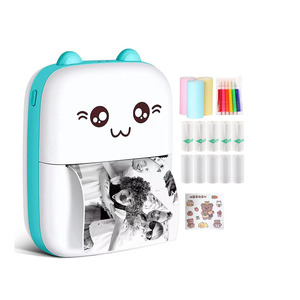 Imprimante Photo Thermique Mini Portable <span class=keywords><strong>Tik</strong></span> <span class=keywords><strong>Tok</strong></span>, Imprimante de Poche Bluetooth 57mm pour Téléphone Sans Fil avec Mémo et 14 Rouleaux de Papier - Product Image 1