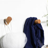 Crochets muraux créatifs pour serviettes de bain, pour manteau en bois, vente en gros, 50 pièces