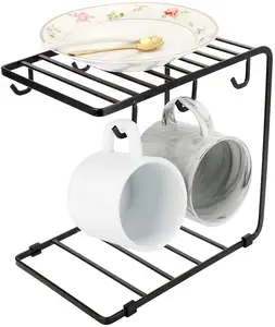 Mutfak aksesuarları kurutma Metal kahve kupalar tutucu tabak/plaka/kase/bardak