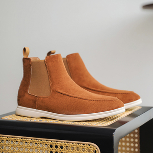 Botas Planas Elásticas para Mujer al por Mayor de Fábrica, Botas Planas de Invierno en Oferta, Botas Chelsea Planas para Mujer - Product Image 5