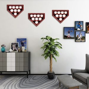 Nouvelle Tendance 2026 : Vitrine de Présentation pour Balle de Baseball 8 Ball en Bois de Cerisier, Cadre Boîte à Ombre avec Support Mural - Product Image 6