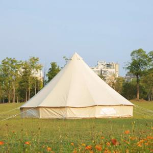 Tenda <span class=keywords><strong>Glamping</strong></span> di Lusso Personalizzata 5m con Doppia Porta in Poliestere e Cotone, Tenda a Campana in Tela per Campeggio Familiare, Tende da Esterno - Product Image 5