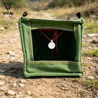Boîte de cible pliable pour lance-pierre, attrape-cibles portable en toile avec cible suspendue pour l'entraînement en intérieur et en extérieur
