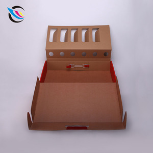Personalizado botella de cerveza plegables de cartón 6 <span class=keywords><strong>vino</strong></span> de la botella de <span class=keywords><strong>vino</strong></span> de llevar la caja de regalo - Product Image 5
