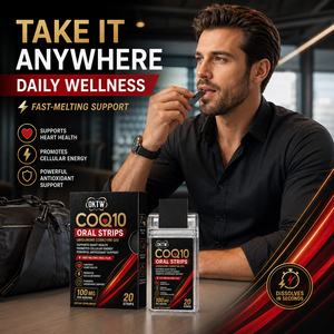 OEM CoQ10 Oral Strips Fast Melt Oral Film with Coenzyme Q10 for <b>Heart</b> Wellness, Sugar Free B2B - Product Image 1