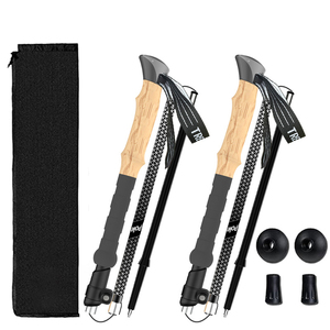 Bâton de randonnée télescopique en mousse EVA et aluminium pour la randonnée en plein air, la défense personnelle et la marche. - Product Image 1