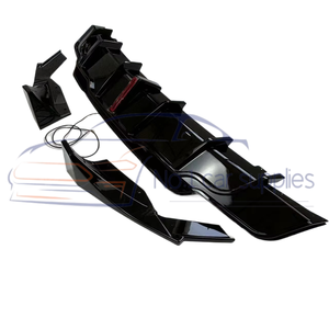 Phụ tùng ô tô Tesla <span class=keywords><strong>Model</strong></span> <span class=keywords><strong>3</strong></span> 2019-2022, chất liệu nhựa, màu đen bóng, bộ khuếch tán sau kèm đèn LED, bán buôn từ nhà máy - Product Image 4