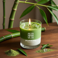 Gratismuster Neuheit Raumduft Luxus Eigenmarke Baumwolldocht Sojawachs Festliche Dekoration Handgefertigte Matcha Duftkerze
