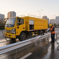 Camion de nettoyage lourd de 9 m3, 156 ch, système de pulvérisation haute pression pour la suppression de la poussière et le nettoyage des routes