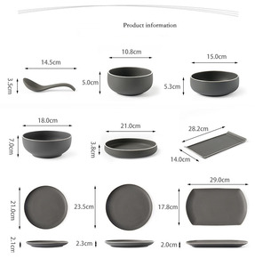 Hot Sale Luxury Modern Design Ceramic Stoneware <b>Dinnerware</b> <b>Sets</b> Handmade Wholesale Disposable Christmas Dinner Plate <b>Set</b> - Product Image 6