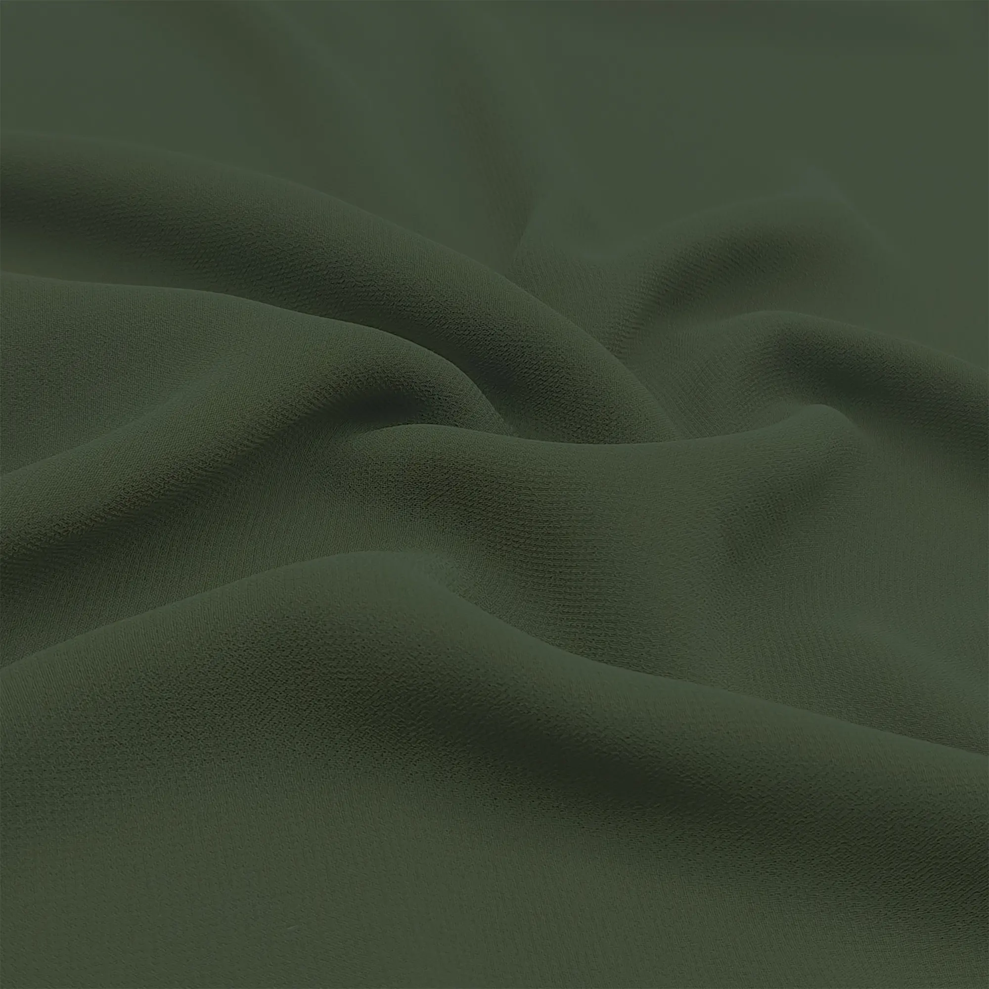 75D kırışık kumaş mayo kireç yeşil kadın kumaş krep şifon polyester vual eşarp kumaşı