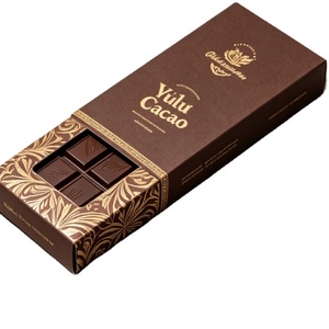 Boîte à chocolat personnalisée en relief, finition or et argent de luxe, emballage en carton alimentaire pour chocolat, desserts et confiseries - Product Image 5