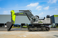 Excavadora de cadenas ZE1250G de 116 toneladas y 7.1-10m³ de capacidad de cazo, 567kW, con cazo reforzado y martillo rompedor