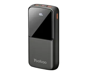 Yoobao düşük fiyat Q21 yüksek kapasiteli 20000mAh LED dijital ekran mobil şarj PD20W hızlı şarj taşınabilir güç bankası