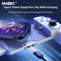 Controlador de Juegos para Teléfono Móvil USB C AB01, Compatible con BT, Cableado, para Android e IOS