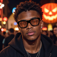 Lunettes LED à chargement USB, lumineuses et colorées, pour fêtes de Noël, Halloween et événements – Accessoires technologiques éclatants