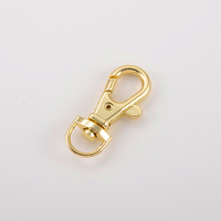10mm robuste solide en alliage de Zinc métal lanière crochet or/argent/Bronze pivotant mousquetons porte-clés fermoir Clips polyvalent
