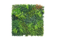Murs de plantes artificielles de mariage, tapis d'herbe en matière plastique avec type de fleur pour les décorations de mariage