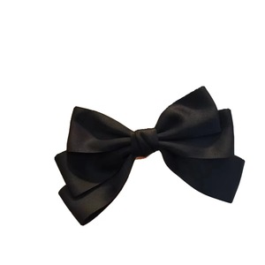 Pinza de pelo con lazo de tres capas, moderna y linda, accesorio versátil para el cabello negro, pinza de pelo estilo coreano, accesorio femenino para el cabello, moño - Product Image 4
