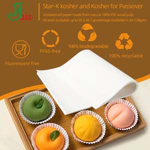 Kit de 7 Moldes de Papel para Pasteles, Papel Antigrasa Blanco de 40-90 g/m² - Product Image 3