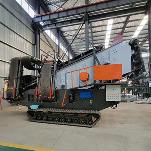 New Mobile Stone Screening Plant with Track Type AC Motor PLC Control High Capacity <b>Aggregates</b> Vibrating Screen Equipment - Product Image 1