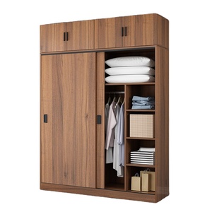 Vendita Diretta dalla Fabbrica Mobili per Camera da Letto <span class=keywords><strong>Armadio</strong></span> Guardaroba in Legno con <span class=keywords><strong>Ante</strong></span> <span class=keywords><strong>Scorrevoli</strong></span> Semplice e Moderno ad Alta Capacità all'Ingrosso - Product Image 1