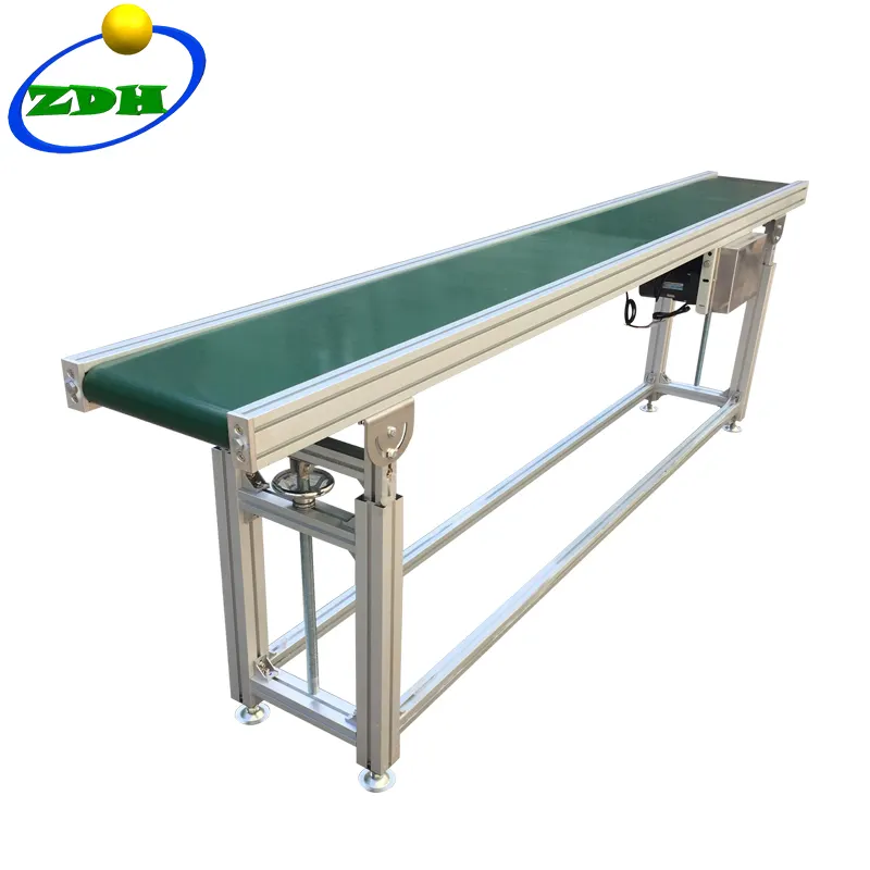 Industrial Portable Electric Motor Small Pvc Rubber Belt Conveyor Roller Conveyor Manufacturing Plant Spare Parts Fire Resistant