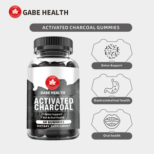 Gummies Détox au <span class=keywords><strong>Charbon</strong></span> Actif Force Maximale Végétaliennes Sans Gluten <span class=keywords><strong>pour</strong></span> Adultes – Complément Quotidien de Nettoyage Intestinal – 2 Gummies/Jour - Product Image 1