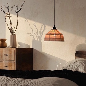 Luminaire de style Wabi-Sabi, rétro japonais, luminaire suspendu inspiré du zen pour restaurant, chandelier pour maison d'hôtes, lampes suspendues pour salon de thé - Product Image 1