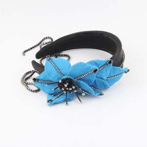 2025 Vintage Luxe Strass Bloem Hoofdbanden Voor Vrouwen Prom Haar Accessoires - Product Image 5