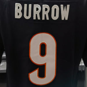 Grosir dewasa sepak bola Amerika kemeja mendapatkan cepat kering Dropship ukuran besar bordir #5 Higgins Burrowes kaus sepak bola - Product Image 3