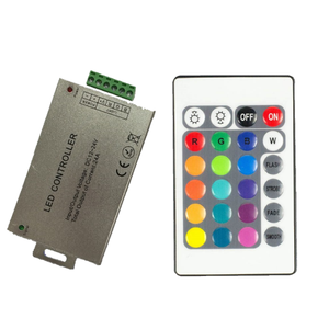 Led Controller 3 Channel <b>Dc</b> 12V <b>24V</b> Remote Control Dimmable Indoor Decorative Lighting Metal Body With Ir Remote - Product Image 1
