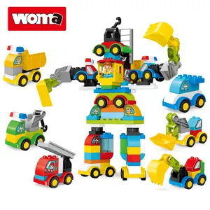 WOMA TOYS Deformed Fit Robot Big Building Blocks Plastic Puzzle juguetes didacticos brinquedo menino 3 anos