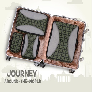 Sac de voyage léger et personnalisé en polyester avec fermeture éclair, cubes de rangement portables pour bagages, sac de sport de voyage compressible - Product Image 6