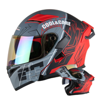 Nouveau casque de moto modulaire, casque modulaire unisexe, quatre saisons, double visière haute définition, casque de sécurité pour la conduite