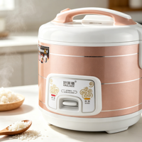 Cuisinière à riz électrique avec cuve antiadhésive, tasse doseuse et spatule pour usage domestique