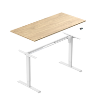Support de levage électrique intelligent avec 2 pieds réglables en hauteur, cadre de bureau assis et debout de conception moderne