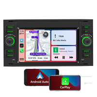 Reproductor MP5 para Auto con Pantalla de 7 Pulgadas, 4 Núcleos, Carplay Inalámbrico, Android Auto, Radio FM, Bluetooth, para Ford Transit, Radio de Auto de 2 Din