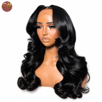 Perruques en cheveux humains sans colle, prêtes à porter, ondulées, avec fermeture en dentelle HD 5x5, pré-coupées, pré-épilées, pour femmes noires