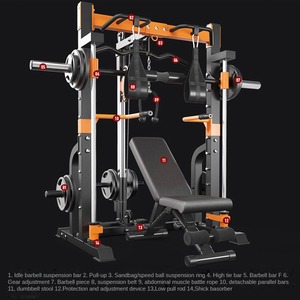 Toptan üretilen Squat güç rack'i <span class=keywords><strong>Smith</strong></span> makinesi halter halter tezgah presi portal yüksek kaliteli banklar ve raflar - Product Image 3