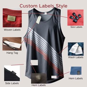 Lightweight Breathable Men's Sleeveless Dry Fit <b>Mesh</b> Running Singlet Customized Color Casual Basketball Marathon Tank Knitted - Product Image 3