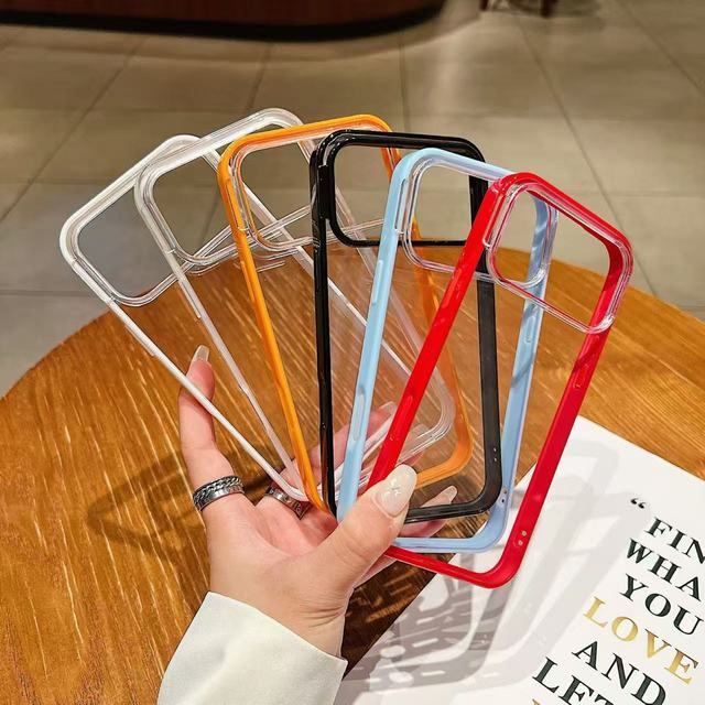 QY DIY Pattern Painted Color Girl Design Mobile Phone Case for 17 16 15 14 Lens Protection Acrylic Beibei Button