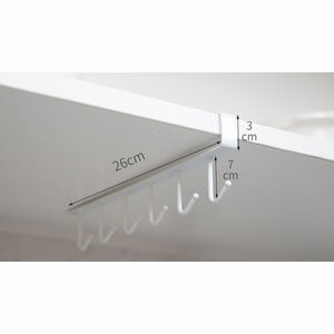 Support de rangement multifonctionnel EE141 en métal pour placard, étagère, outils de nettoyage, pince de suspension sous plan, crochets de cuisine, organisateur de fournitures diverses - Product Image 2