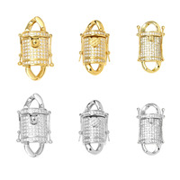 Fermoir à chaîne cubain en acier inoxydable 18 carats Bijoux Collier Bracelet Accessoires Fermoir
