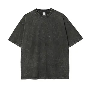 Gelan Batik Men's Vintage Shirt Short Sleeve Plus Size Solid T-shirt Custom Logo Men's And Women's Fashion Brand D